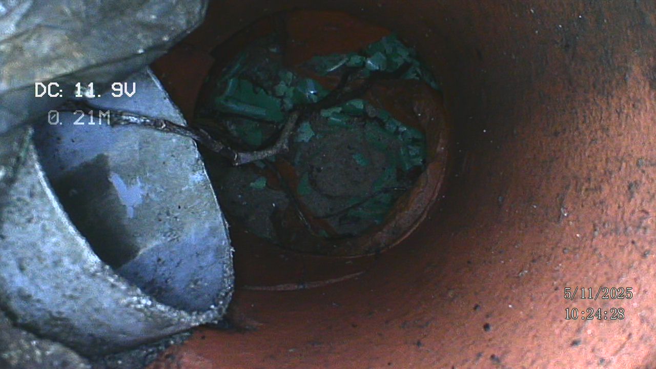 Rohrkamera-Aufnahme: Zustand der Leitung